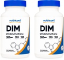 DiM Nutricost (Diindolylmetana) 300mg, 120 Capsules dengan BioPerine (2 Botol)