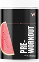 Peak Performance Pre Workout Powder: Energizing Blend with l theanine, Beta- Alanine, Betaine Anhydrous, Alpha GPC & B-Vitamin - Sugar- Free for Men & Women - Sweet Watermelon Flavor