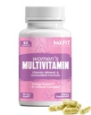 Perempuan Multivitamin - Lengkap Multivitamin untuk Perempuan 50 + dengan Estivenous Vitamin A, B, C, D, E, Kalsium & Iron - Pasokan Energi, Mood, Rambut, Skin, Nails & Overall Health - 60 Capsules