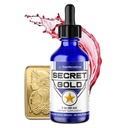 FWS Colloidal Gold Liquid Drops, Ascension Meditation Meditation Aid Aid Brain Boost, Enhance Awareness Clarity Dreams Intures, terbuat dari 99,99% Murni Swiss Gold, 100 plum, Ruby Red, Real 24K