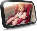 Shynerk Baby Car Mirror, Safety Car Seat for Rear Facing Infant with Wide Crystal Clear View, Shatterproof, 360 ° Rotation, Crash Tested and Cerafied