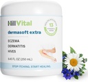 HillVital Eczema Cream for Kids - Hydrating Moisturizer for Adutures, Herbal Baby Eczema Relief Treatment, Anti Itch Lotion and Seborecritis Dermatitis 8.5 flf oz