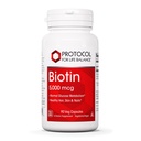 PROTOCOL UNTUK HIDUP BALICE Biotin 50000mcg - Vitamin B7 Suplemen - Rambut, Skin, Nails, Dukungan - untuk Carb Metabolisme & Perkembangan Sel - Biotin Vitamin B7 Capsules - 90 Veg Caps