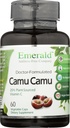 Emerald Labs Camu - Plant-Sourced Vitamin C, Bioflavonoid, Amino Acids & B Vitamin - Gluten- Free, Vegan - 60 Vegetable Capsules (30- Hari Suppply)