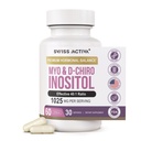 Aktiva Swiss + Lab Myo Inositol Suplemen & D-Chiro Inositol Suplemen - Premium Hormone Keseimbangan Perempuan & PCOS - Regulasi Siklus Menstrual - Dukungan Ovarian - 30 Hari Suppply