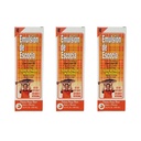 Emulsi de Lupcia. Cod Liver Oil Dietary Supplemen. Rich di Vitamin A, D, E dan B1 Orange Flavored. 6,5 Fl.Oz / 192 mL. Kemas 3