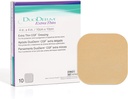ConvaTec DuoDERM Extra Thin Control Gel Formula 4 "x4" Hydrocolloid Steriele Adhesive Dressing for Supervient Wounds, Low Friction, Latex-Free, Waterproof, Square, Beige, 10ct Box