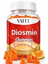 VAITE Diosmin 1000mg - Vein Supplemen Dukungan untuk Varicose Veins - Tambahan Kesehatan Leg - Formula Venous Optimizer, Citrus Bioflavonoid, Membantu Sirkulasi untuk Kaki, Chews Gummy, 60 Vegan Gummizer