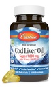 Carlson - Cod Liver Oil, Super 1000 mg + Vitamin A & D3, Wild Norwegia, Sustainably Sourdered, 100 Softgels