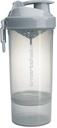 Smartshake O2GO ONE Protein Plastik Shaker Botol 800 ml 124; 27 oz - Leakproof Screw-on Lid-BPA Free-Unisex-Mist Gray