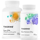 THORNE - Wellness Esensial Bundle - Omega-3 & Multivitamin Combo - Super EPA & Dasar Nutitients 2 / Hari - 30 Hamba
