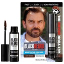 Blackbeard for Men Instant Beard Color - All Day Beard, Kumis, Eyebrow, dan Sideburns Color - Sementara, Beard Hiperallergenik Dye Alternatif - Sampai 45 aplikasi - Brown Gelap, 1 Pack