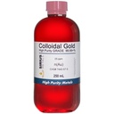 True Colloidal Gold - 25 plum - 99,99 +% Kemurnian - 250 mL (8.45 Fl Oz) dalam Hapus BPA- Free Plastic Bottle - Dibuat di USA