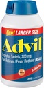 360 Advil Tablets Lapisan Laptop 200 Mg Pain Reliever