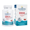 Nordic Averal DHA Xtra, Strawberry - 60 Soft Gels - 1660 mg Omega-3 - High- Intensity DHA Formula untuk Dukungan Sistem Otak & Gugup - Non- GMO - 30 Servings