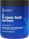 Bubuk Acid Asam R- Lipoic, 50g - 4 Bulan Supply - Stabilisasi Acid Acid R Alpha Lipoic Powder untuk Fleksible Dosage - Easy Mixing & Enhanced Absorpsi Tambahan Nerve