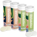 Drinklits Ginge- Lime & Lemon- Lime Electrolite Tablet (4) Tait Bundle 124; Harian Hydration Combo Combo Guess; Great Taste - 0g Gula Olahraga Alami - Minuman 124; 40 Servis