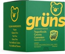 Gruns Super Greens Gummy Bears - Organic Spirulina dan Chlorella, Pregnance for Digetical Health, 20 + Vitamin dan Mineral - 30 sachets - 240 Gummies