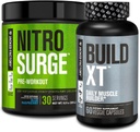 Jacked Factory Nitrospush Pre- Workout di Blue Raspberry & Build XT Muscle Bundle untuk Pria & Perempuan