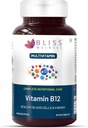 Vitamin B12 100% RDA, Cynocobalamine, Tingkat Energi Boost Tingkat Sehat Sistem Fungsi Gugup untuk Pria & Perempuan - 60 tablet Vegetarian