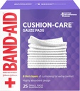 Band- Aid Pertama Aid Gauze Pads, 2 di x 2 in, 25 ea (Paket 1)