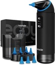 Auracle Ear Wax Removal - Eddy Ear Cleaner, Ear Cleaning Kit Dengan 4 Air Tekanan Mode, Aman dan Efektif Ex Wax Cleaner w / 8 Irigation Tips, Electric Ear Irrigator, 55dB Cukup, IP65 Shower Siap
