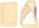 50pcs Large Adhesive Bandages 4 x 3 Inches Elastic Adhesive Wound Bandage Besar Perban Bantuan Pertama, Warna Kulit