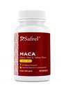 Safrel Organic Maca Root Black, Red, Yellow 1900 MG per Serving - 120 Vegan Capsules Maca Root Gelatinized 100% Pure Non-GMO Menyediakan Reproduktif Kesehatan Energizer Alam