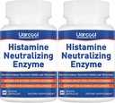 DAO Enzyme Suplemen Histamine Diamine Oxidase Suplement for Smooth Dibuble - Dibuat di Amerika Serikat - 60 Softgels (2 Botol)