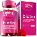 Mie Biotin untuk Pembangunan Rambut 5100 mcg - Rambut, Skin, dan Nails Vitamin untuk Pria & Perempuan - dengan Acid Folic, Vitamin A, C, E & D dan Kekuatan Ekstra untuk Rambut Lebih Cepat dan Pertumbuhan Nail, 60 Gummies