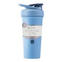 BlenderBottle Sport Sleek Insulated Slainless Steel Bottle dengan Wire Whidle, 25- Ounce, Dusty Blue - Protein Shakes & Hydration untuk Atletes & Fitness Enabgraists, Easy Mixing, Slim Easy to Hold, Keeps Minuman Dingin, Lockable