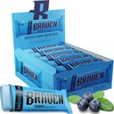 Braven Bar Blueberry Energy Bars (1.59 oz, Paket 20) - Energi Mengunyah dengan 5g Protein - OntheGo Energi Snacks untuk Running, Hiking, dan Olahraga - Gluten Snacks Bebas untuk Boost Energi Terlarang