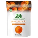 FeEL GOOD Superfood Pure Curcumin Powder, Organik, Non- GMO, Vegan from Bulk Ground Turmeric Root dari India, Curcuma Longa Joint Supplemen, 5 oz