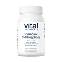 Nutrisi Vital Pyridoxal- 5 Fosfat 124; diaktifkan Vitamin B6 124; Metode B6 untuk Metabolisme, PMS, dan Dukungan Menstrual * Tinggi-Potency P5P Suplemen 124; Glurten, Dairten, Soy Free 124; 90 Kasules