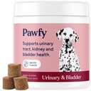 Pawfy Dog UTI Suppplement Authi 124; Cranberry & D- Mannose for Urinary Tract & Bladder Health 124; Ideal for Senior Dogs 124; Urinary Trakt Control 124; Dog Vitamin and Suplemen - 30 Chews