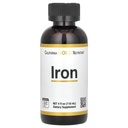 California Gold Nutrition Iron, sebagai Ferrous Bisglycinate Chelate dan Yellow Dock Root, 4 fl oz (118 ml)