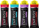 Tembakan Energi Ekstra Newtrition, 250mg Caffeine Energy dengan Vitamin B & Acids, Sugaro Free Vitamin Energy Shot, Zero Calorie Focus & Stamina Booster, 1.7 lf oz (Paket 4, 4 Flavors-Mixed-1)