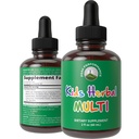 Anak-anak Vitamin Dari Herbs. Cair Kid Herbal Multivitamin. Tanpa Bitter Taste Sugar Free 14- in- 1 Vegan Suplement Drops For Toddlers, Children, Teens.