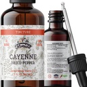 Cayenne Tincture Extract, Organic Cayenne (Capsicum anuum) Dry Pepper - Vegetable Glycerin - Non-GMO - 2 oz