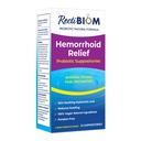 RectiBiom Probiotic Hebripoid Relief Supositories dengan Skin Sootthing Natural Ingreditions, Fast Relief. Acid Hyaluronic dan Ekstrak Turmeric, Vegan, Gluten- Formulasi Bebas