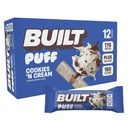 Dibangun Bar, Puff Protein Bars, Cookies 'N Cream Puff, 17g Protein Snacks, OnTheGo Bars, Only 140 Calories, 7g Sugar, Collagen, Not Gluten Free, 12 Count