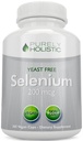 Selenium 200mcg - 365 Vegan Capsules bukan Tablet - Pure & Yeast Free L- Selenomethionine untuk Imporetic Absorpsi - Thyroid, Heart, and Imune System Dupport - Antioksidant Trace Mineral - Dibuat di AS