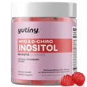 Myo- Inositol & D- Chiro Inositol Gummies, Vitamin B6 B12 & Membenci Perempuan, Vegan, Gula Bebas, Strawberry Flavor, 60 Count
