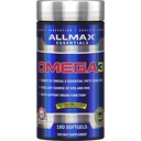 ALLMAX Nutrection Omega 3 Ultra- Murni Cold- Air Fish Oil Konsentrat, 180 Count