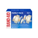 Band- Aid Brand Adhesive Bandages Family Variety Pack, Sheer & Clear Flexible Sterile Individually Wraped Bandages for First Aid Wound Care for Minor Cuts & Scrapes, Assorted Sizes, 280 ct