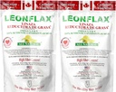 Leonflax 100% Authentic Canadian Flax Beet Powder, All Natural, High Fiber Content, Dietary Supplement to Improve Your Digetical Health, Omega 3, 6, 18 Oz, Bag (1) (2)