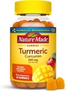 Nature Made Turmeric Curcumin 250mg Per Serving, Dietary Suplement for Antioksidant Dupport, 60 Gummies, 30 Day Supply