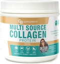 CB Suplemen Multi Collagen Protein - Collagen Hidrolyzed untuk Bersama, Skin, Gut, Rambut & Nail Kesehatan - Vanilla Flavored Powder dengan Types I, II, III, V & X - Grass- Fed & Clean - 58 Servis