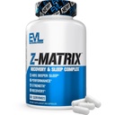 EVL Post Recorvery Suplement - Magnesium dan Zinc - ZMatrix Zinc Magnesium Aspartate Muscle Recovery Suplement for Sleep Dupport and Muscle Health