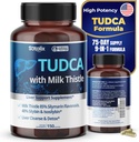 Suplemen TUDCA dengan Milk Thistle - 85% Silymarin Flavonoid - Supports Wellness & Digetical Health - Dibuat di Amerika Serikat